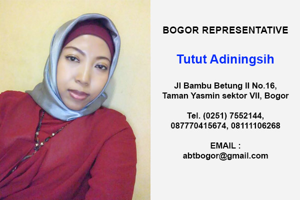 Contact Asia Budget Tours BOGOR : Tutut Adiningsih Jl Bambu Betung II No.16, Taman Yasmin sektor VII, Bogor Tel. (0251) 7552144, 087770415674, 08111106268 Email : abtbogor@gmail.com